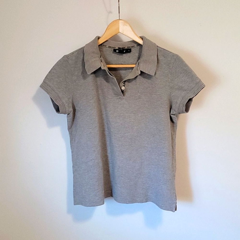 DKNY Grey Polo Tshirt